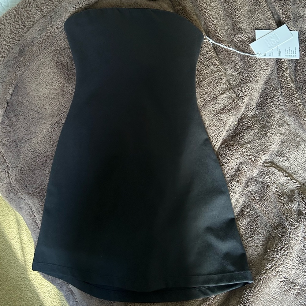 CSB Form IM Strapless Black Mini Dress BNWT